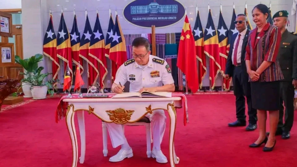 东帝汶总统会见中国国防部长，讨论深化防务合作，图片来源：Suara Timor Lorosae