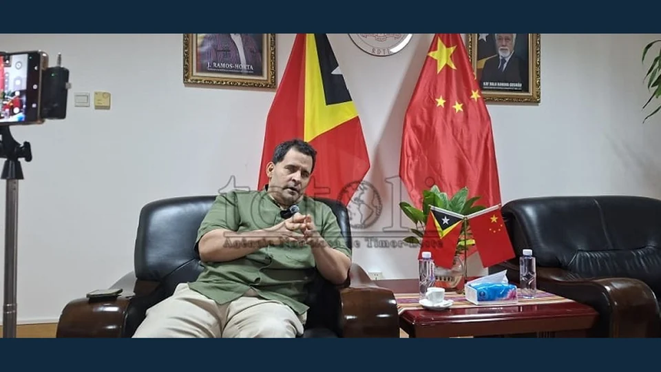 东帝汶驻华大使鼓励青年赴华学习普通话与科技，图片来源：TATOLI Bahasa Indonesia