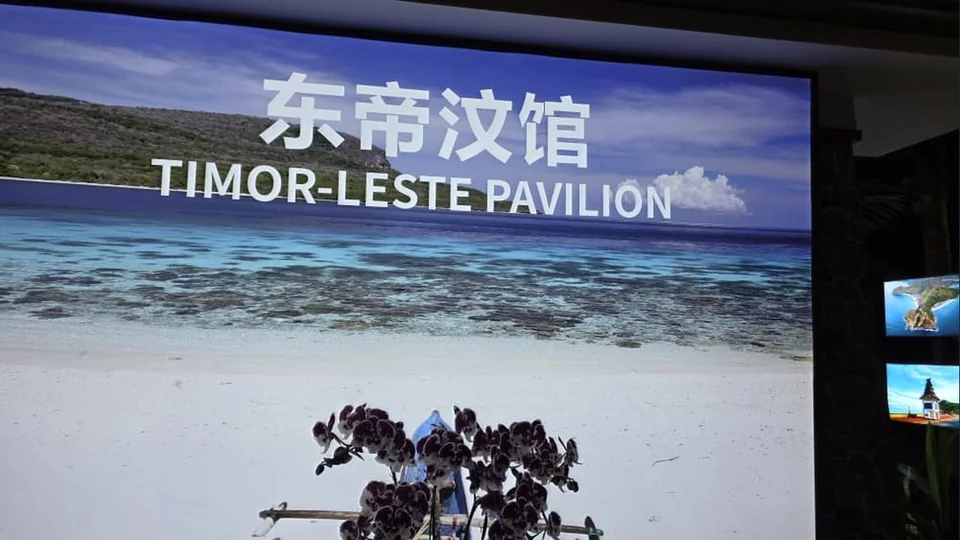 南宁CAMEX筹备东帝汶专区，等待中小企业提供咖啡等产品，图片来源：TATOLI Tetum