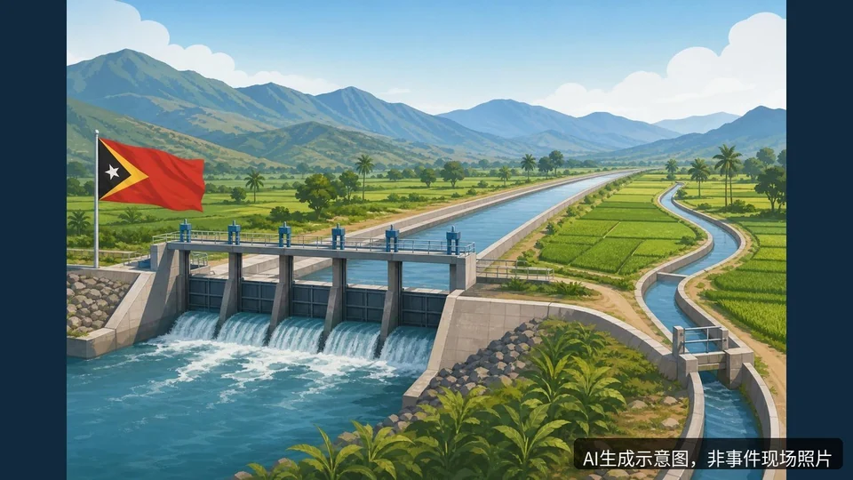 重庆外建中标依拉贝拉灌溉工程，AI生成示意图，非事件现场照片